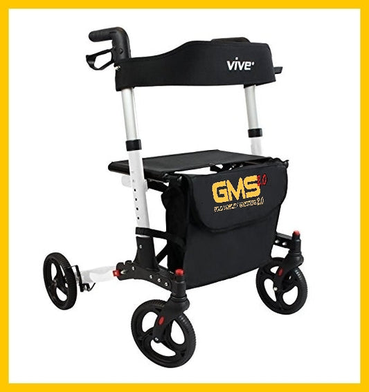 Déambulateur Premium Vive – Location (Livraison et Retour Inclus dans le Prix. Livraison dans un Rayon de 20 km DLP, Ranch Davy Crockett, Village Nature et bien plus)