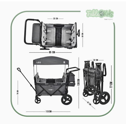 Chariot enfants XL tout-terrain – Location
